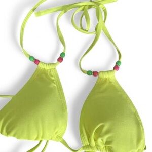 Vibrant Lime yellow Bikini Top